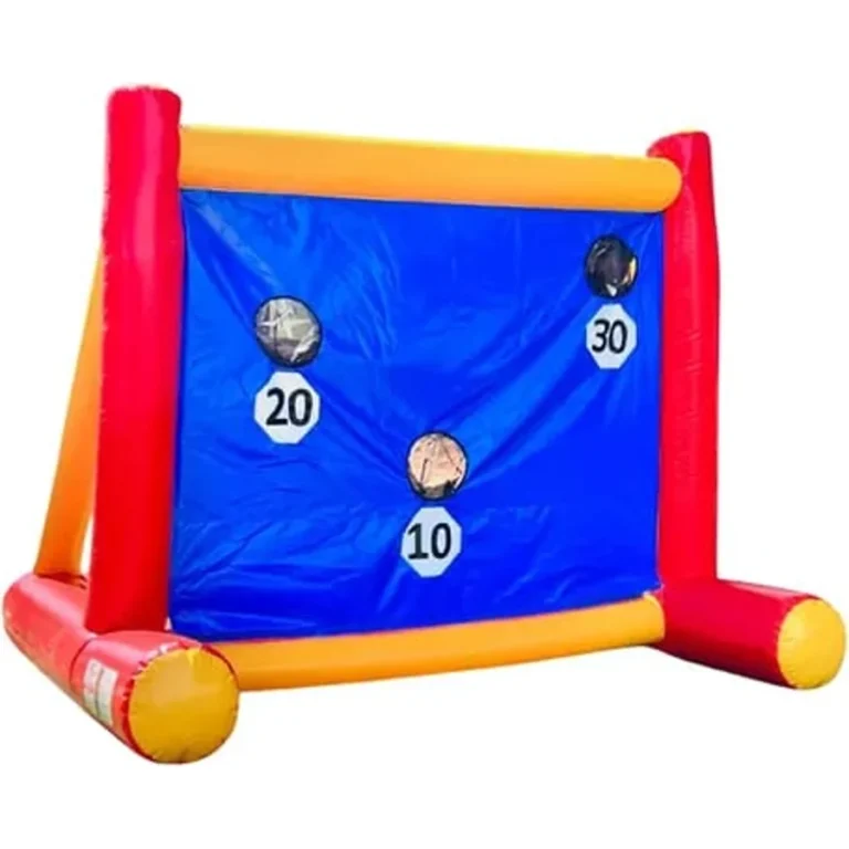 Chute a Gol inflável infantil 2x2 colorido para festas e eventos