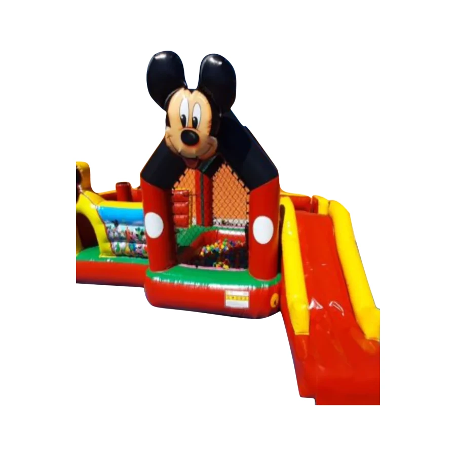 Multi Parque tema do mikey com escorregador e piscina de bolinhas para festas infantis