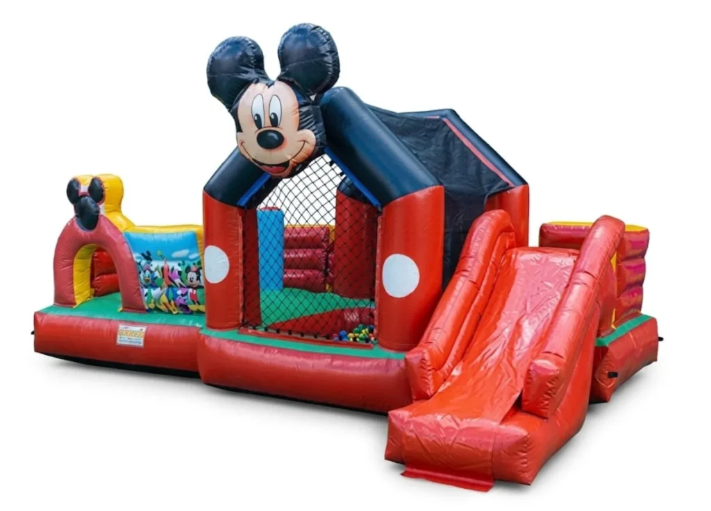 Multi Parque tema do mikey mause com escorregador e piscina de bolinhas para festas infantis